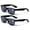 2 Black, variant on 2 Pairs of Outdoor Full Lens Reading Sunglasses - Cool Outdoor Readers For men Or Women - Entire Lens Are Magnified. NOT BIFOCAL +2.00