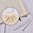 thumbnail image 5 of 50 bolsas de gasa para colar bolsas de té vacías reutilizables bolsas de sopa bolsas de especias para cocinar bolsas de café frías bolsas de colador de muselina, color beige (4 x 3 pulgadas), 5 of 5
