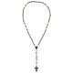 thumbnail image 2 of Rosario para hombre en acero inoxidable Negro 52 cm, 2 of 5