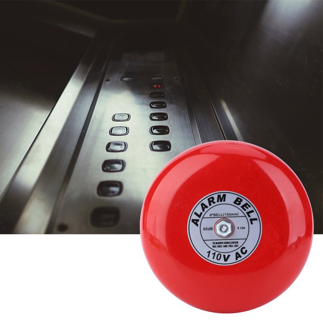 Alarm Bell, Durable Wear Resistance Security Alarm Bell, Stable Firm Reliable For Industrial Construction Applications DC12V,DC24V,AC110V