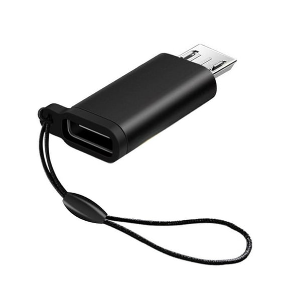 Yammee Type C Female to Micro USB Male Converter Support Charging & Data Sync USB C to Micro USB Adapter Connector with Lanyard