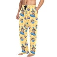 thumbnail image 2 of FORMRS Mens Pajama Pants with Pockets Cotton Sleepwear Lounge Bottoms Sizes S-2XL, Yellow Halloween Cat Pattern, 2 of 7