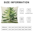 thumbnail image 5 of Qinduosi Watercolor Pillow Covers of Rustic Green Pine Tree Print Outdoor Winter Christmas Decorative Throw Pillows Farmhouse Pillowcases Cushion Case Decor for Sofa Bed White, 5 of 5