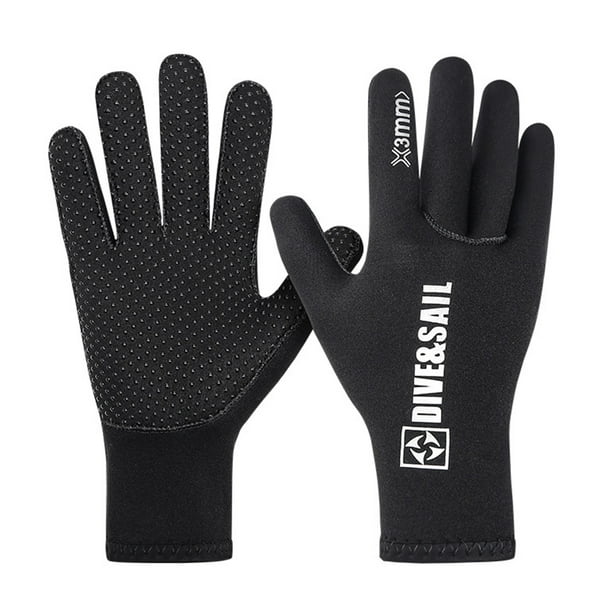 2 gants de cuisine textile/néoprène noir et gris