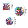 thumbnail image 3 of 60 PCS Spidey Birthday Decorations Tableware Set, Spidey Plates and Napkins Party Supplies Includes 40 PCS Paper Plates, 20 PCS Napkins, 3 of 3