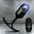 thumbnail image 5 of Heavy Hitters Vibrating Weighted Rechargeable Silicone Anal Plug with Remote Control, Large, Black, 5 of 5