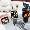 thumbnail image 2 of Y1 LED Watch Large Screen LED Bracelet Button Watch Square Waterproof Watch Sports Fashion Watch Children's Electronic Watch, 2 of 7