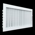 thumbnail image 4 of Fits 20x8 Duct Opening Steel Adjustable Air Supply Grille by Handua | Register Vent Cover Grill for Sidewall and Ceiling | White | Outer Dimensions: 21.75" X 9.75", 4 of 9