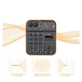 thumbnail image 2 of Audio Mixer Fuluode V4 Sound Mixing Console USB Record Computer 48V Phantom Power Delay Repaeat Effect 4 Channels USB, 2 of 6