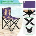 thumbnail image 4 of WOBOGO Cute Teddy Bear and Heart Pattern Camping Chair Convenient Four Corner Backrest Folding Stool Can Hold Up to 220lbs, 4 of 8