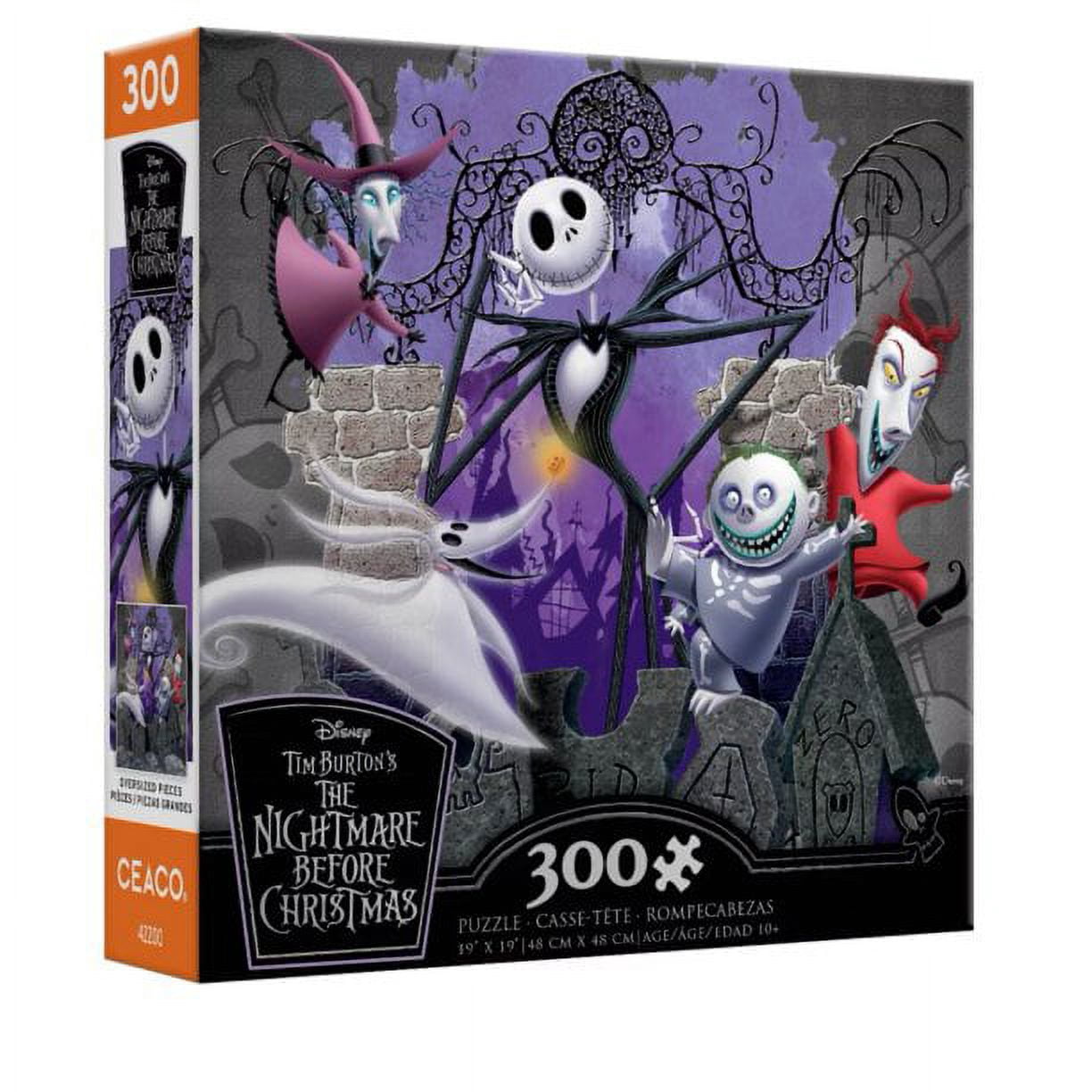 Ceaco - Christmas - Nightmare Before Christmas - Antics - 300 Piece Oversized Jigsaw Puzzle