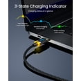 thumbnail image 3 of Cable USB C a USB C AOHI Magline, 140 W, 4 pies, nailon para iPhone, 3 of 5