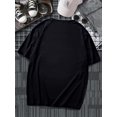 thumbnail image 2 of playera de manga corta con cuello redondo y estampado gráfico para hombre Negro - XL Negro - XL Xishao ropa, 2 of 2