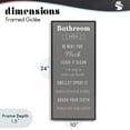thumbnail image 4 of Stupell Industries Cottage Bathroom Rules Reminders Black Framed Giclee Art, 10 x 24, by Julia Frost, 4 of 8