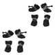 thumbnail image 3 of sweethay 4 Uds. De zapatos para mascotas, botas de lluvia impermeables para exteriores, accesorios para el cuidado de las patas de cachorros de negro 2 2Conjunto, 3 of 6