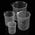 thumbnail image 3 of SHISUYAN NUOLUX 4pcs 50ml / 150ml / 250ml / 500ml Plastic Graduated Beakers (Transparent), 3 of 8