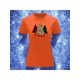thumbnail image 1 of Playera Blusa Con estampado de Pinos De Navidad Merry Christmas Color Anaranjado Talla Grande Marca Emil SaEs, 1 of 4