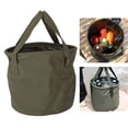 thumbnail image 1 of Cubo de Agua Plegable Contenedor de Agua Plegable Multifuncional con Asa Capacidad de 20 L/10 L Fregadero Plegable de PVC para Acampar para Pescar en Casa Viaje en Coche Verde ANGGREK  Otros, 1 of 8