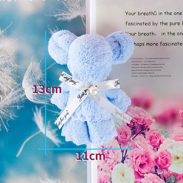Colgante de perla con cinta inglesa, caja de regalo de mano con toalla de oso, regalo de boda, suministros para eventos, tienda de dulces