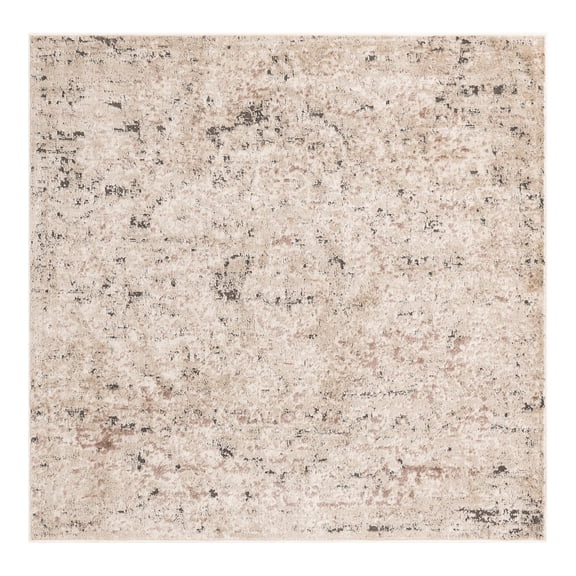 Unique Loom Portland Collection Area Rug - Astoria (6' 1" Square Beige/Ivory)