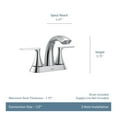 thumbnail image 2 of MOEN 84515BZG Findlay 4 in. Centerset Double-Handle Bathroom Faucet in Bronzed Gold, 2 of 5