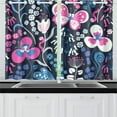 thumbnail image 2 of MKHERT Dragonfly Navy Window Curtain Kitchen Curtains Window Treatments 26x39 inch,Set of 2, 2 of 3