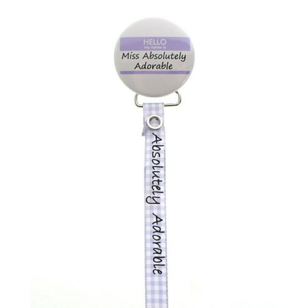 Miss Absolutely Adorable Pacifier Clip
