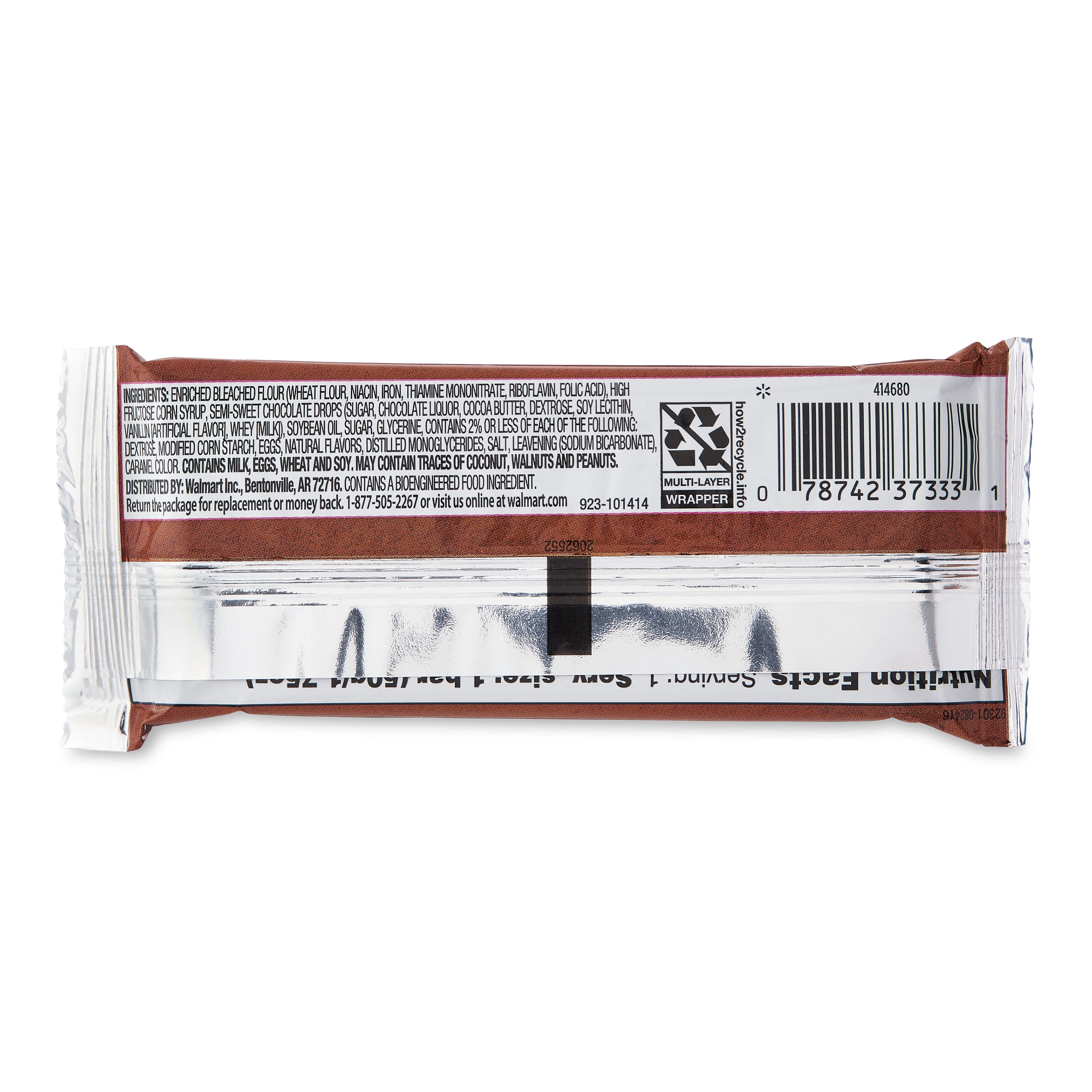 Great Value Chocolate Chip Cookie Bar, 1.75 oz