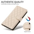 thumbnail image 5 of Crossbody Wallet Case for iPhone 16 Pro Max, with Detachable Shoulder Strap & Wrist Strap, Magnetic Clasp Flip Kickstand Card Holder, PU Leather Shockproof for Women Girls Purse Cover, Beige, 5 of 14