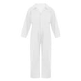 thumbnail image 2 of Aiihoo Kids Boys Coverall Mechanic Boiler Suit Flightsuit Coverall Outfits Ivory 6, 2 of 6