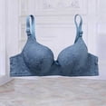 thumbnail image 2 of HVOBTTY Women's Bra Solid Color Underwire Gathered Comfortable Breathable Daily Wear, XL, 2 of 5