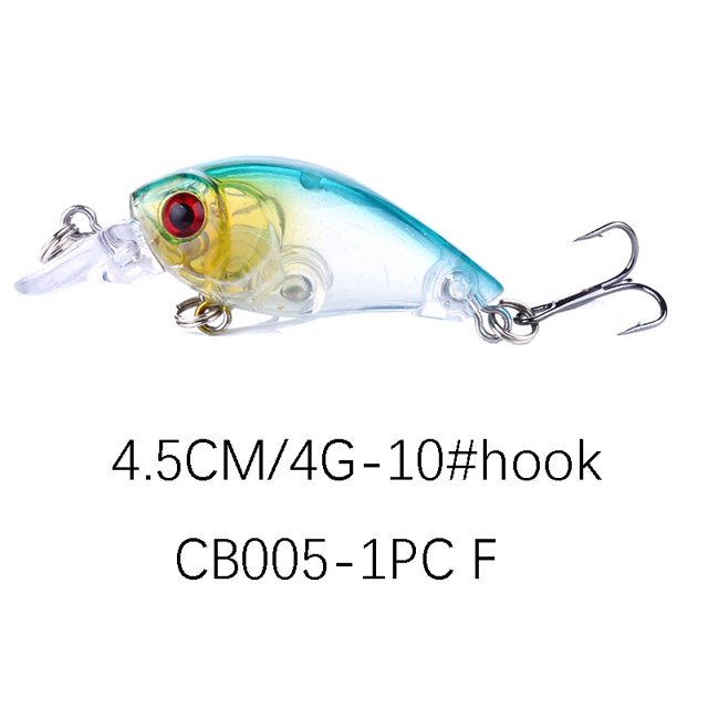 Cebo para peces, equipo de pesca, cebo falso, rock and roll, chubby little guy, boca 4G, barra blanca, cebo duro