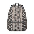 thumbnail image 1 of Retro Tribal Pattern School Backpack for Student, Durable Waterproof Oxford Cloth with Artistic Natural Floral and Earthy Aesthetic Designs, Adjustable Straps, Perfect for Travel, 1 of 5