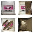 thumbnail image 1 of EREHome Cassette Tap Reversible Mermaid Sequin Pillow Case 18x18 inches, 1 of 3