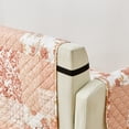 thumbnail image 4 of Reversible Patchwork Furniture Protector, Machine Washable Slipcover, Loveseat, Dusty Rose, 4 of 6
