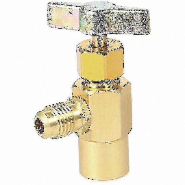 Air Conditioner Refrigerant Dispenser with 1/2" Acme Thread Valve Tool for Automotive AC Systems