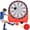 Red, variant on Costway Large Dart Board for Kids with 4 Kick Balls, Carrying Bag Giant Outdoor Kick Black