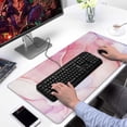 thumbnail image 2 of Sunflower Mouse Pad,Large Marble Mouse Pad,31.5*15.7in Stable Rubber Base Mousepad with Stitched Edges Waterproof Desk Mat for Work, Game, Office, Home, 2 of 5