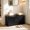 Black, variant on Storage Chest – 39" Wooden Storage Box with Flip-Top Lid, Safety Hinges, Storage Bench for Entryway Bedroom Living Room, Retro White Frame + Brown Top