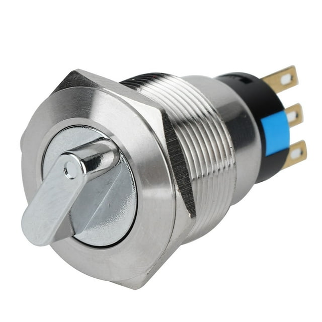 Interruptor De Transferencia Interruptor De Perilla De Acero Inoxidable 19 Mm Interruptor De Perilla De Giratorio De Acero Inoxidable Interruptor Selectivo Ip67