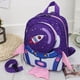 thumbnail image 2 of Bolso Mochila escolar de nailon de 2 uds. Mochila cohete 3D de dibujos animados para jardín de infantes (púrpura), 2 of 4