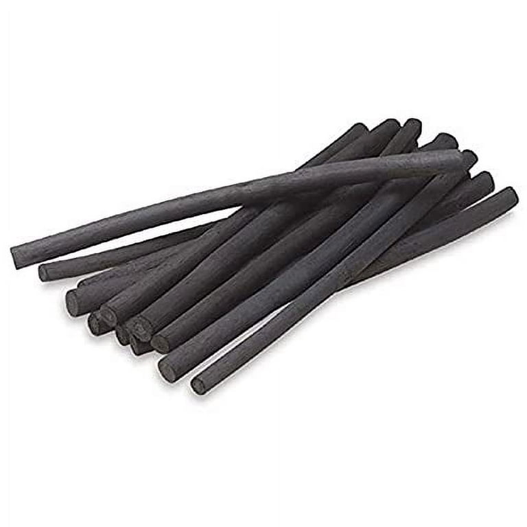 XHBTS Vine Charcoal, Soft, Black 25 Charcoal Sticks for Drawing