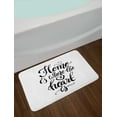 thumbnail image 2 of Home Sweet Home Bath Mat, Home is Where the Heart is Quote Hand Written Style Monochrome Design, Non-Slip Plush Mat Bathroom Kitchen Laundry Room Decor, 29.5 X 17.5 Inches, Black White, Ambesonne, 2 of 2