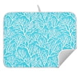 thumbnail image 5 of Ryvnso Coral Pattern Dish Drying Mat for Kitchen Countertop 16x18 Small Dish Pad Drainer Rack Dish Sink Mats, 5 of 7