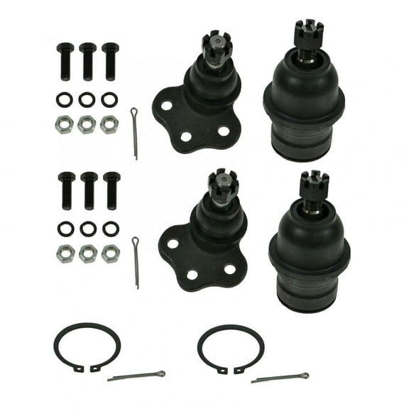 TRQ Front Upper & Lower Ball Joints Kit Set of 4 for Dodge Dakota Durango 4WD PSA63196