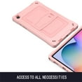 thumbnail image 4 of Dteck Shoulder Strap Case for Samsung Galaxy Tab A7 10.4" SM-T500 T505 (2020 Released) 10.4-inch,Shockproof Armor Rubber 3-Layer Protection Kickstand Cover without Screen Protector,Rosegold, 4 of 6