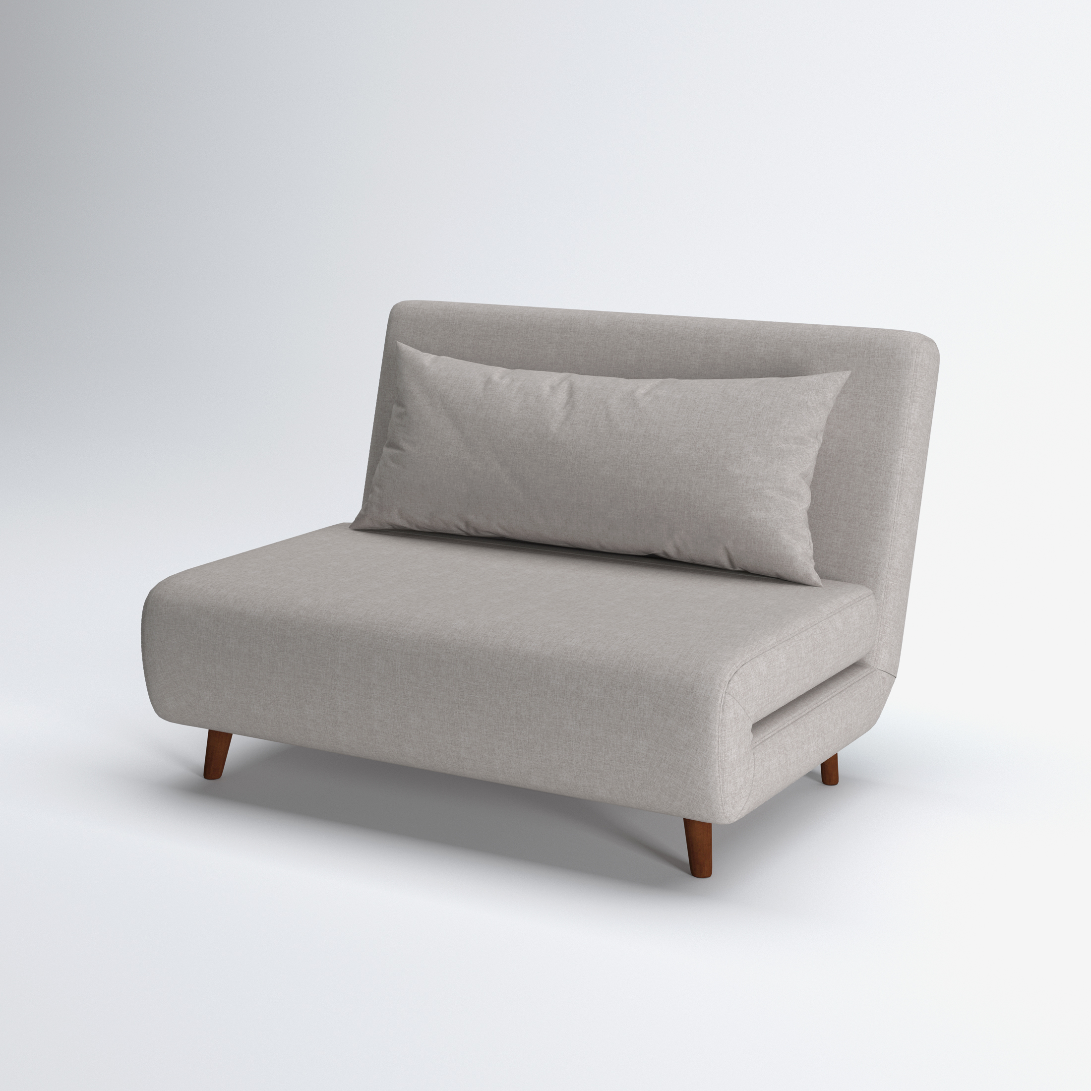 A&D Home Tustin Convertible Futon Chair, Velvet Antique Gold