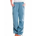 thumbnail image 5 of Bovemsi Women's Cargo Lounge Pants - Baggy Wide Leg Elastic Waist, 90s Vintage Oversized Parachute Track Pants, Hip Hop Streetwear Joggers, 5 of 5