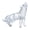 B, variant on Artistic Crystals Glass Wolf Figurine Beautifully Howlings Wolf Statue for Home Decoration