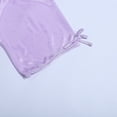 thumbnail image 5 of PEASKJP Women's Nightshirt Short Sleeve Button Down Nightgown V-Neck Sleepwear Pajama Dress (Purple,M), 5 of 7